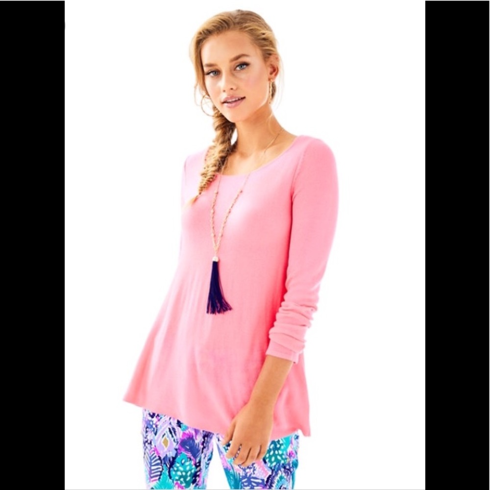 Lilly Pulitzer Amal Pullover In Pascha Pink NWT